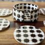 Set Of Six Wood Coasters With Case, Luxury Tableware, thumbnail 10 of 12
