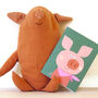 Mini Piglet Greetings Card, thumbnail 1 of 5