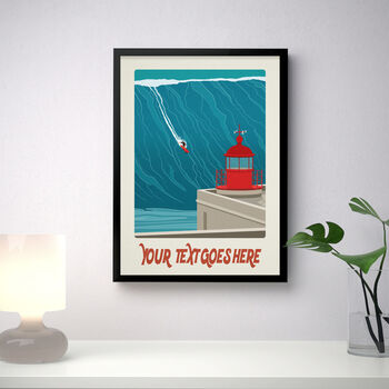 Personalised Big Wave Surfing Poster, 3 of 6