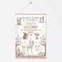 Personalised Keepsake Birth Print Teepee Tribe, thumbnail 2 of 4