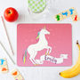 Personalised Unicorn Placemat For Children, thumbnail 1 of 8