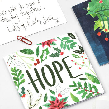 Hope Foliage Christmas Card, 6 of 7