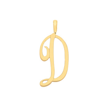 Elegant Flourish 9 K Solid Gold Pendant, 7 of 12