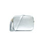 Silver Leather Crossbody Bag, thumbnail 1 of 6