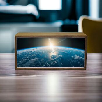 Wooden Light Box Home Earth Horizon, 3 of 5