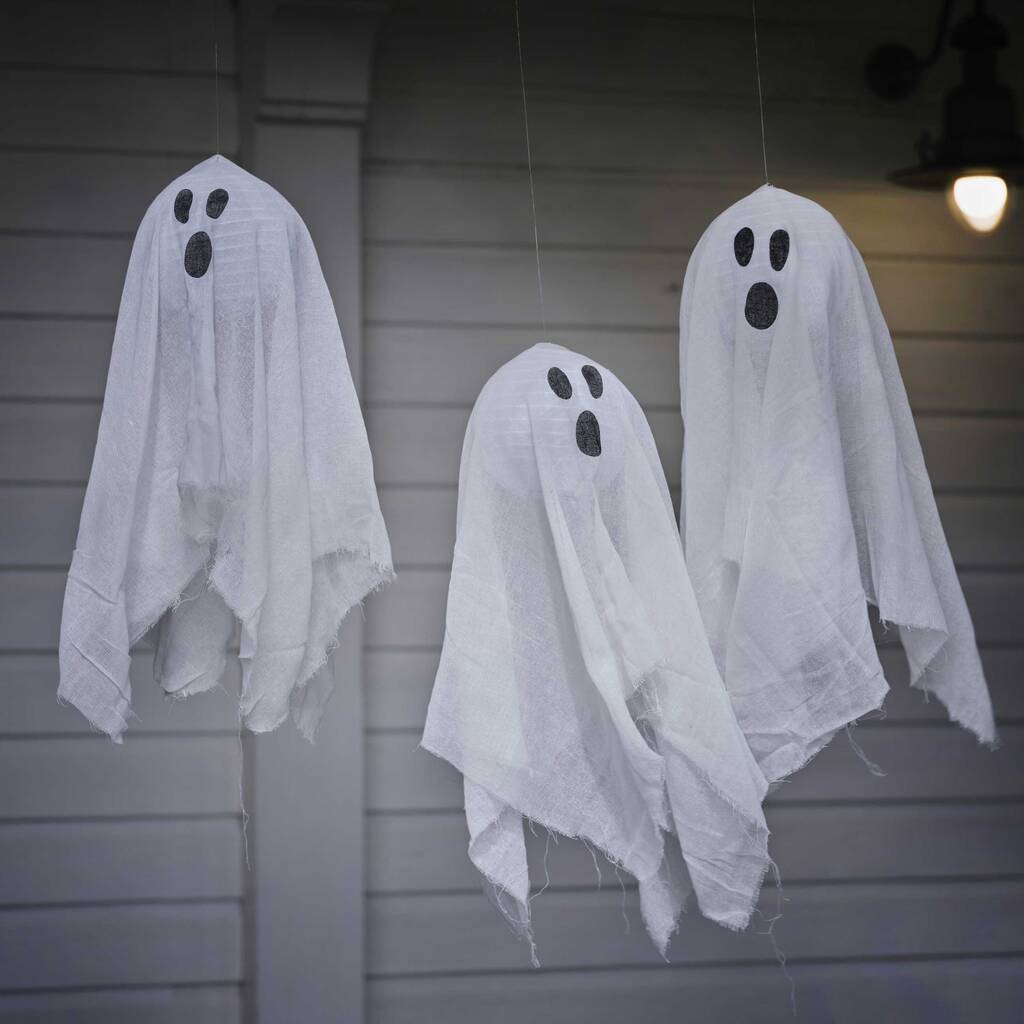 Hanging Halloween Ghost Decorations By All Things Brighton Beautiful 