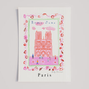 Notre Dame Art Print, Paris City Scene, 4 of 7