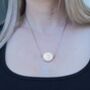 Personalised 70th Birthday Farthing Pendant Necklace Silver Or Gold Tone, thumbnail 5 of 12