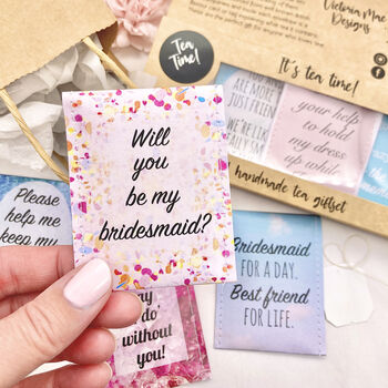 Will You Be My Bridesmaid? Tea Gift Set, 10 of 10