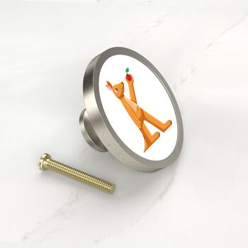 Alphabet Animal Cupboard Door Knobs. Cabinet Knobs For Childrens Bedrooms Furniture Baby Nursery Wardrobes And Playroom Initial Letters, 7 of 9