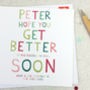 Funny Get Well Personalised Get Well Soon Card, thumbnail 1 of 3