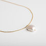 Baroque Pearl Necklace On A Gold Plated Chain, thumbnail 2 of 7