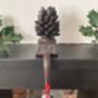 Cast Iron Pine Cone Christmas Stocking Holder Xmas Decor, thumbnail 5 of 10
