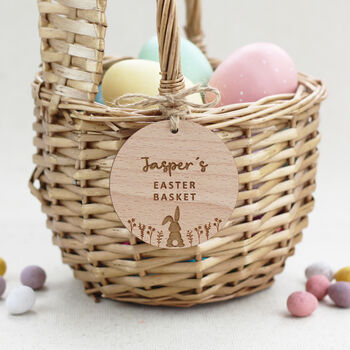 Personalised Engraved Cute Easter Basket Gift Tag, 4 of 4