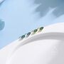 Extra Tiny Emerald Green Marquise Cz Stud Earrings, thumbnail 4 of 12