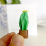 Funny Happy Divorce Day Card With Origami Cactus, thumbnail 2 of 7