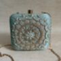Green Mandala Design Square Clutch, thumbnail 4 of 12