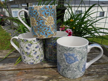 Set Of Four Jumbo Mugs In Blues, 4 of 6