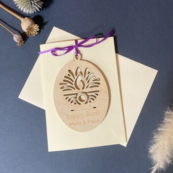 Personalised Keepsake Diwali Card, 5 of 10
