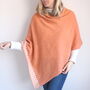 Checkerboard Lambswool Poncho, thumbnail 9 of 9