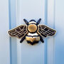 Solid Brass Bumble Bee Door Knocker, thumbnail 1 of 4