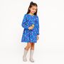 Sofia Girls Cotton Dress With Matching Hair Clip, thumbnail 2 of 5
