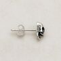 Sterling Silver Skull Stud Earrings, thumbnail 4 of 6