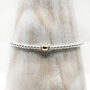 9ct Gold And Sterling Silver Adjustable Bracelet, thumbnail 3 of 10
