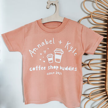 Coffee Shop Buddies Children's T Shirt, 3 of 12