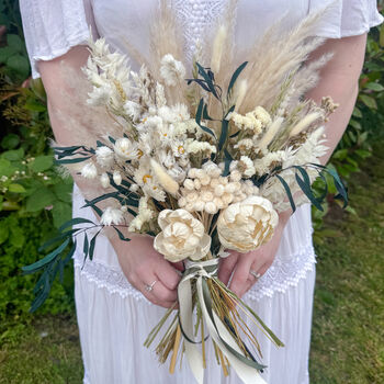 Pampas Grass Wedding Flowers With Eucalyptus, 4 of 7