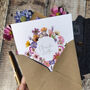 Pressed Flowers Square Folded Invitation, thumbnail 3 of 7