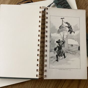 'Surprising Travels And Adventures' Upcycled Notebook, 2 of 4