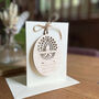 Personalised Wooden Diya Diwali Card, thumbnail 1 of 8