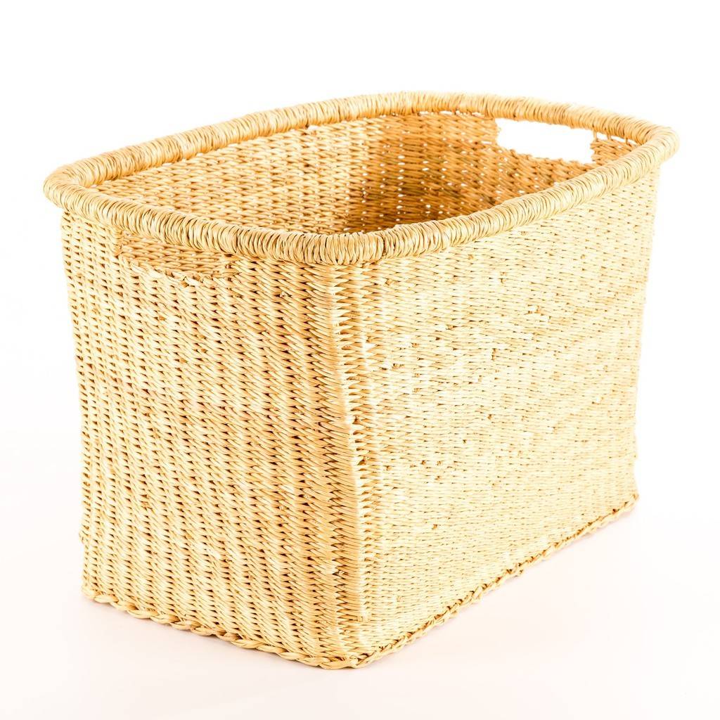 Rectangular Handwoven Storage Baskets By The Basket Room