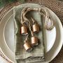 Hanging Decorative Copper Bells, thumbnail 1 of 3