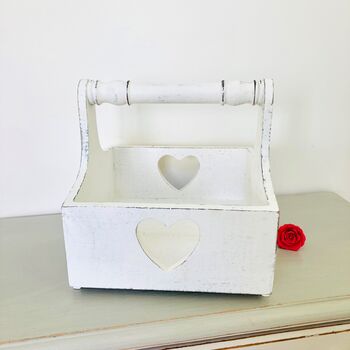 Vintage Wooden Heart Trug / Tray, 5 of 8
