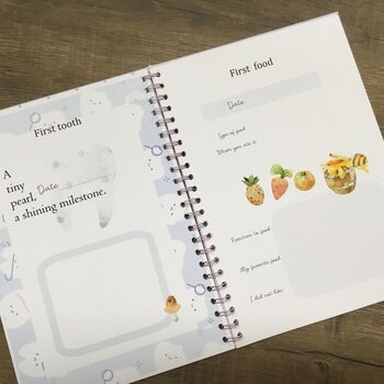 Personalised Memory Book Milestones 1st Year Journal, 5 of 12