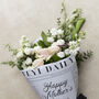 Mother's Day Flower Bouquet In Newspaper Wrap, thumbnail 2 of 4