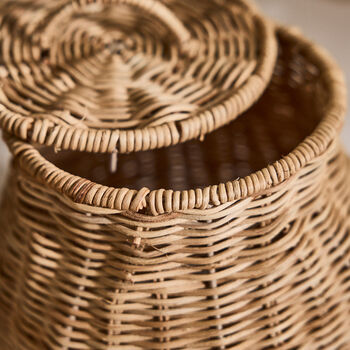 Large Traditional Woven Veg Hopper, 3 of 6