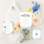 Wildflower Wedding Invites With Venue Illustration, thumbnail 1 of 6