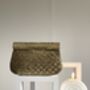 Kolkata Vintage Brass Gold Clutch, thumbnail 3 of 6