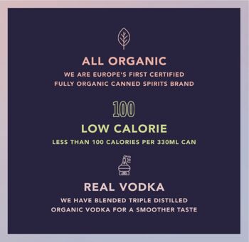 Six Moonlight Organic Strawberry Pomegranate Vodka Soda, 7 of 7
