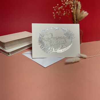 Personalised Anniversary Lasercut Card, 8 of 8