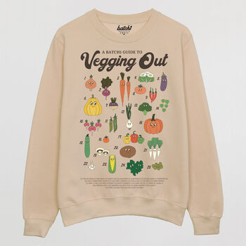 Vegging Out Women's Vegetable Guide Sweatshirt, 5 of 5