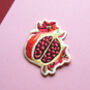 Pomegranate Iron On Embroidered Patch, thumbnail 2 of 3