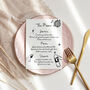 Personalised Handwritten Wedding Menu With Illustrations, thumbnail 1 of 2