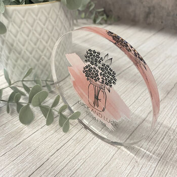 Personalised 10mm Acrylic Round Coaster With Logo, 6 of 8