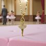 Personalised 18ct Gold Plated Ballerina Necklace, thumbnail 1 of 12