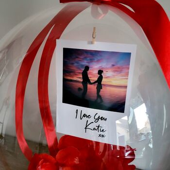 Valentines Personalised Photo Gift In Balloon, 2 of 2