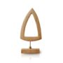 Elongated Triangle Travertine Sculpture, thumbnail 2 of 2